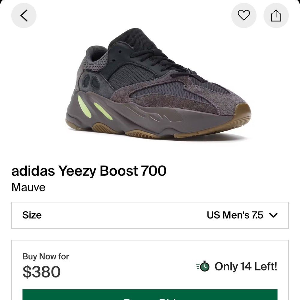 Yeezy boost 700 mauve